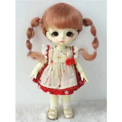 JD573 1/8 1/6 Lovely New Style BJD Mohair wigs Baby Twintail doll hair for size 5-6inch 6-7inch doll Fashion doll accessories
