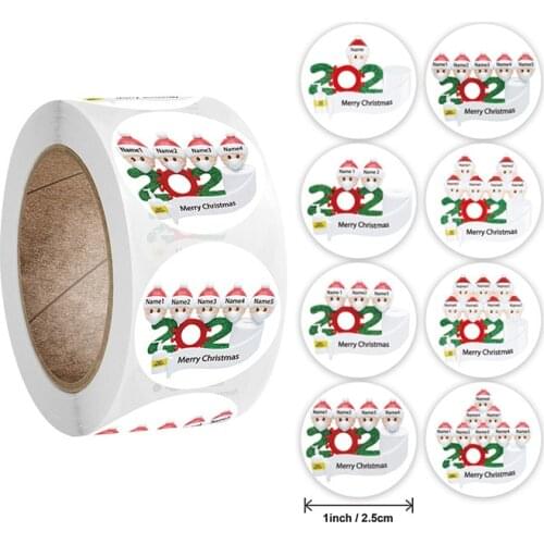 New Year 100-500pcs Cute MERRY CHRISTMAS Stickers Gift Decoration Tag Sealing Label Kids Toys Gift Package Scrapbooking Stickers