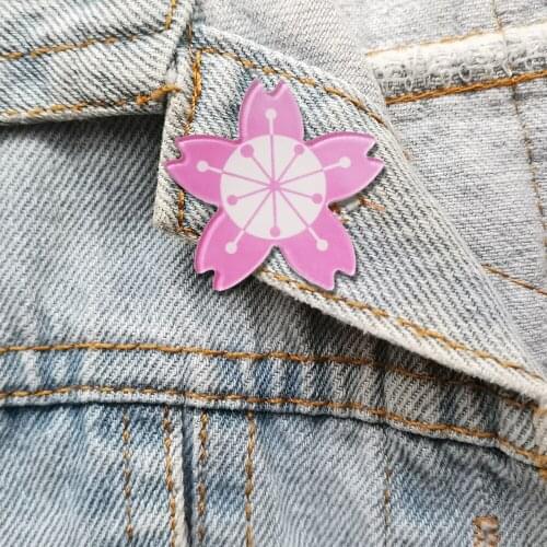 Beautiful Womens Brooches Cute Plum Flower Pins For Backpacks Clothes Diy Arcylic Accessories Jewelry Gift