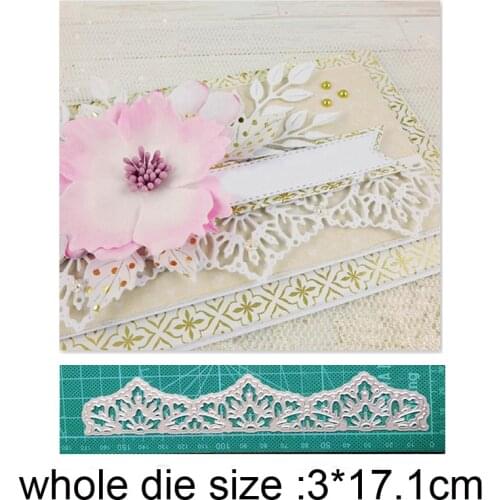 Metal Cutting Dies Cuts Die Flower Edge Strip Border Decoration Scrapbook dies Paper Craft Knife Mould Blade Punch Stencils dies