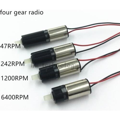 Mini Tiny 6mm Planetary Gearbox Reducer Gear Motor DC1.5V-3.7V 3V 47 242 1200 6400rpm Slow Speed High Torque Electric Motor