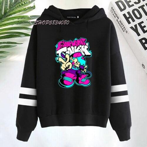 Oversized Hip Hop Hoodie Streetwear Friday Night Funkin Crewneck Sweatshirts Long Sleeve Sweatshirt Women Clothes Harajuku 2021