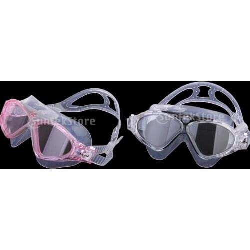 Adults Large Vision Anti-fog Swimming Goggles Swim Mask Glasses UV Protection
