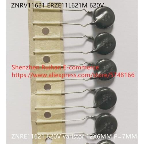 Original new 100% 620V ZNRV11621 ERZE11L621M ZNRE11621 varistor 12X6MM P=7MM (Inductor)