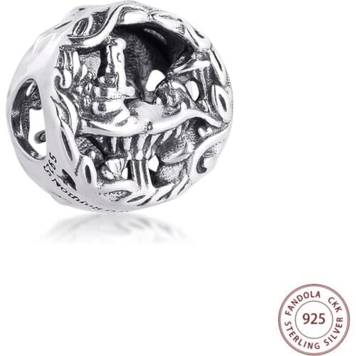 Cat & Absolem Caterpillar Charms 925 Sterling Silver Beads for Jewelry Making Fits Pandora Bracelet DIY Kralen 2021 Spring New