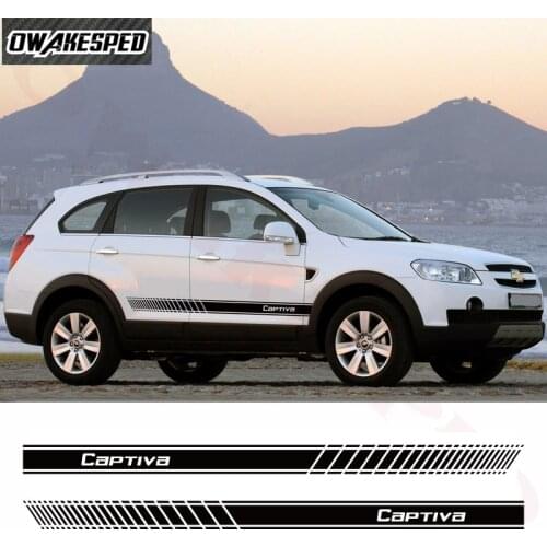 Car Door Stripes For-Chevrolet Captiva Auto Body Both Side Skirt Sticker Exterior Accessories DIY Vinyl Decals