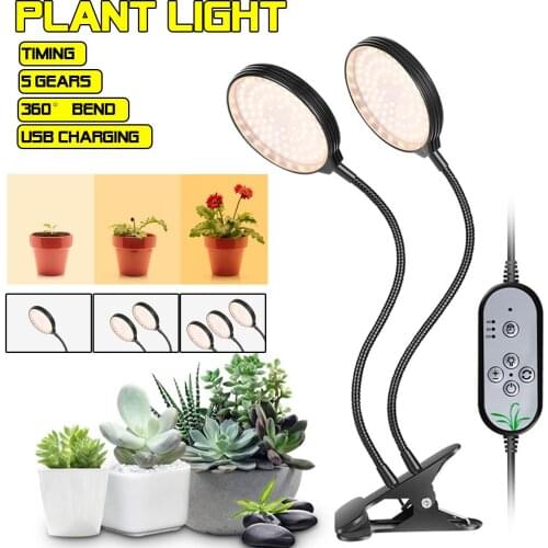 Led Grow Light Timer Phyto Lamp For Plants Full Spectrum Grow Box Light USB 5V Dimmable For Indoor Plant Seedlings led