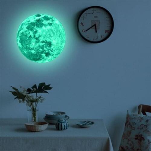 Luminous Moon Pattern Waterproof Adhesive Ceiling Wall Sticker Decal Room Decor decals Glow in the dark Wall Stickers