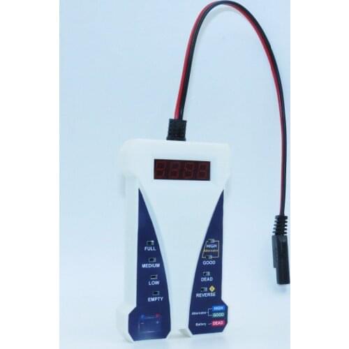 MOTOPOWER 12V Digital Car Battery Tester Voltmeter Charging System Analyzer LCD LED display