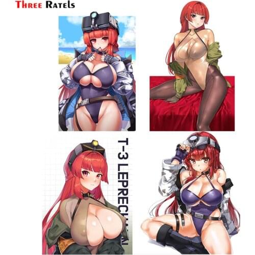 Three Ratels F140 Cool Sexy Hentai Girl 3 Leprechaun Last Origin Sticker For Car Body Pvc Waterproof Stickers For Laptop Helmet