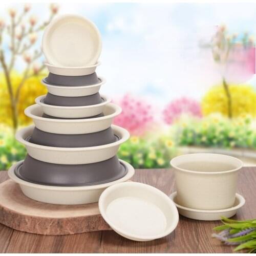 6-piece Thickened Plastic Flower Pot Tray for Flowers Round Fleshy Flower Pot Bottom Pad Chassis Pot Drag Base Bottom Support