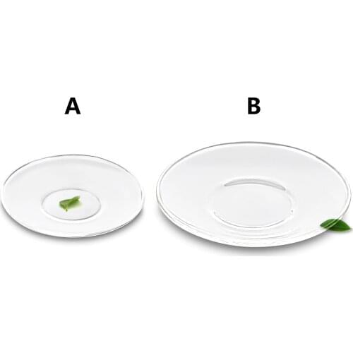 Kinds Heat Resistant Clear Glass Saucer for Tea Coffee Drink Cups Mug - Size S/L