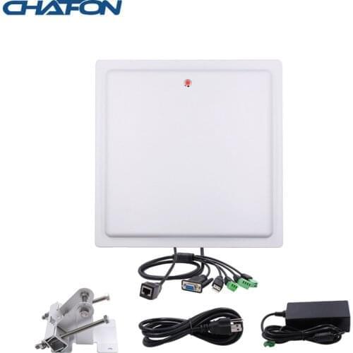 Chafon rfid long range 15m impinj r2000 reader writer usb rs232 wg26 rj45 relay built-in 12dbi antenna free sdk vehicle parking