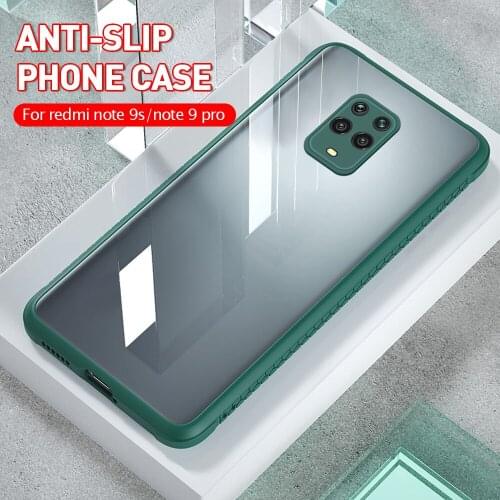 Protective Phone Case For xiaomi redmi note 9s not9pro note9 pro max Luxury Silicone Frame Clear Back Cover For Redmi Note 8 Pro
