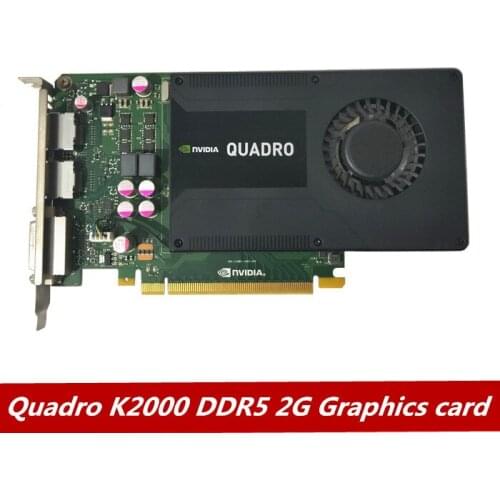 Original professional graphics card Quadro k2000 ddr5 2GB CAD graphics design support 3D video editing UG modeling card 1pcs