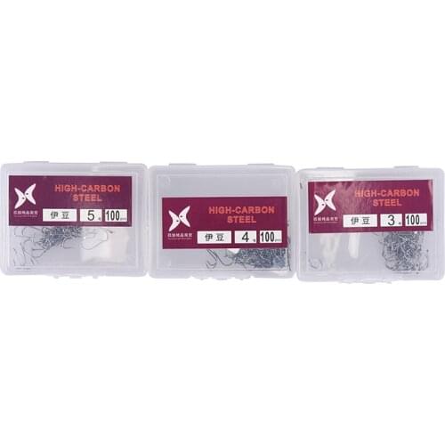 100Pcs/lot Carp Fishing Sharpened Fish Hook Little Fish Hook High-Carbon Steel Hook Small Fishhook With 3 Sizes