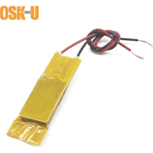 2PCS 24X15X3mm PTC Heating Element 5V 60 Celsius Degree Insulated Film PTC Electric Air Heater Plate Wattage 1-3W for Incubator