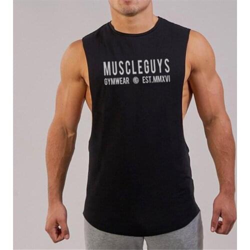 2021 Fashion Gyms Brand Singlet Canotte Bodybuilding Stringer Tank Top Men Fitness shirt Muscle Guys Sleeveless Vest