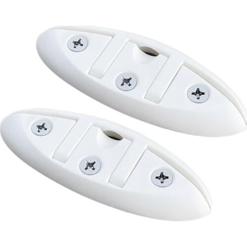 2X 5Inch Nylon Sailboats Flip Up Folding Pull Up Cleat Dock Deck Boat Marine Kayak Line Rope Mooring Cleat Accessories