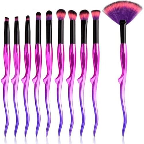 4/10PCS Professional Makeup Brushes Powder Foundation Brush Face Eye Full Makeup Brush Set Make up Cosmetic Tools