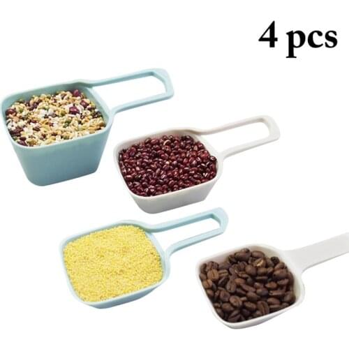 4pcs/set Creative Kitchen Measuring Spoon Resin Plastic Measuring Ladle Baking Cooking Kitchen Liquid Seasoning Tool