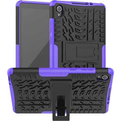 Armor Case For Lenovo TAB M8 TB-8505F TB-8705F TB-8505 TB-8705 8" 8505 8705 2019 Tablet 2 IN 1 Silicone Rubber Stand Back Cover