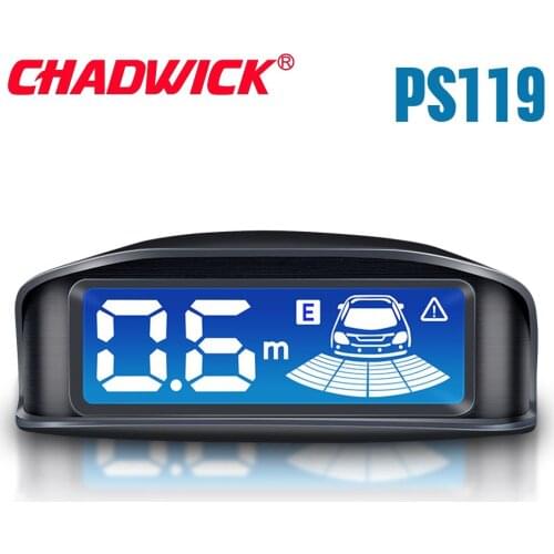 LCD Display Car Parking Sensors 4 Radars Real audio Sound Dual Core car Alarm Parking system Parkmaster Reversing CHADWICK PS119