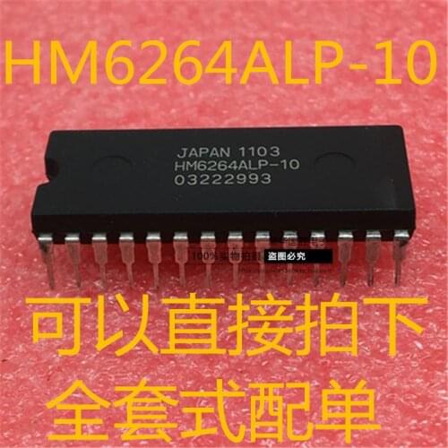 Free Shipping 50pcs HM6264ALP-10 HM6264 DIP-24