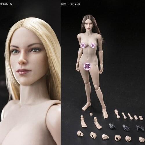 VERYCOOL FX07A/B 1/6 Scale Supermodel European and American Head Sculpt+Female Soft Brest Body Set Action Figure Doll Toys