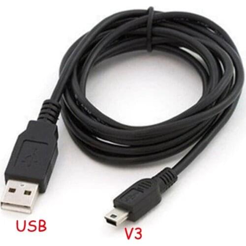 1 pcs 50/80cm Length Black USB 2.0 A Male to Mini USB B Male Cable Adapter 5P OTG V3 Port Adapter Usb Extension Charging Cable