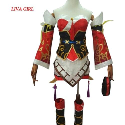 LOL Game The Nine-Tailed Fox Ahri Cosplay Costume Ahri Dress