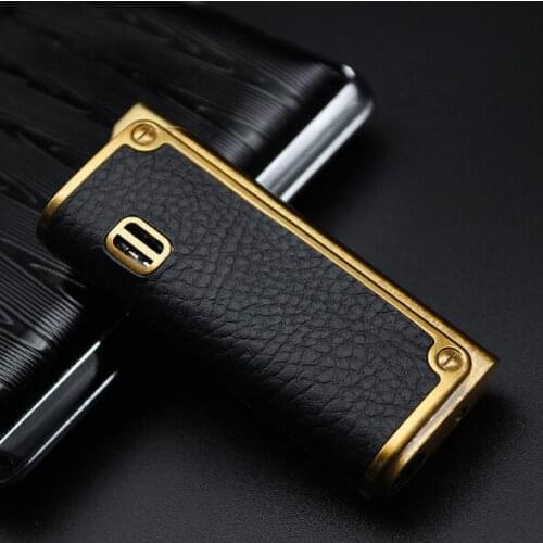 Leather embossing direct ignition lighter XC535 conventional inflatable cigarette gas lighter