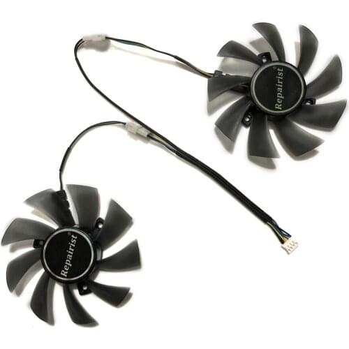MS-RX570 4G M.3 M.4 GPU VGA Alternative Cooler Cooling Fan For MAXSUN RX 570 4G/8G V2 Graphics Cards As Replacement