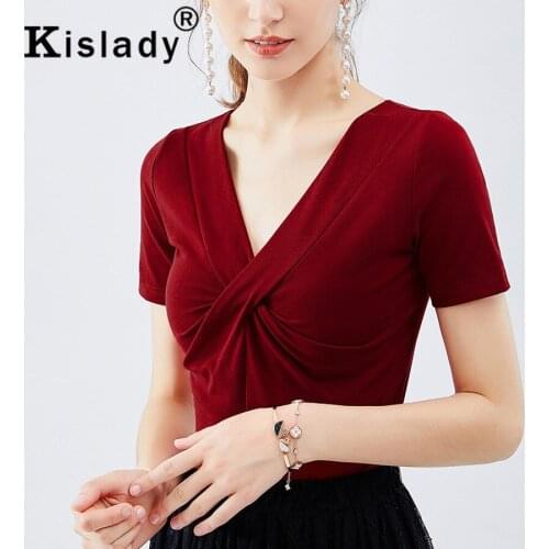 2020 New Spring Summer Fall Womens Sexy V-neck Short Gothic Shirt Harajuku Tops Plus Size Elegant Shirt Korean Fashion Clothes