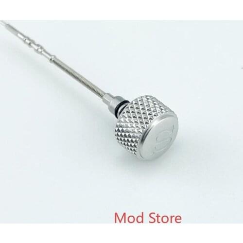 NEW Arrival SKX007 Sandblasted Silver Fashion Crown Engraved 'S' Parts 2-Gasket Fit For 7S26 NH35 NH36 Movement