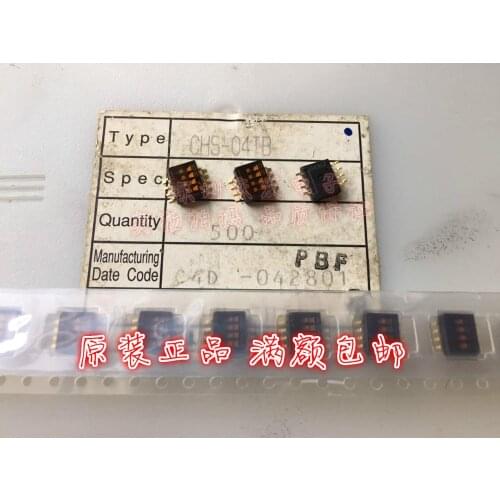 Original new 100% CHS-04TB dial switch spacing 1.27mm 4 bit 4P SMD 8pin