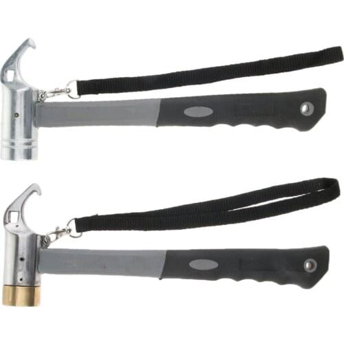 Hiking Camping Tent Mallet Hammer Peg Stake Puller for Ground Nails Pins
