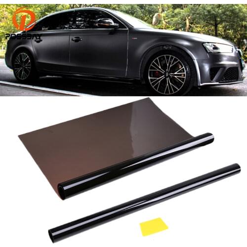 POSSBAY 50*600cm VLT 15% Black Car Side Window Foils Solar Protection Tint Film Sun Shade Car Window Tinting Films
