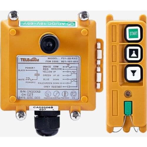 Nice UTING CE FCC Industrial Wireless Radio Double Speed F21-2D Remote Control(1 Transmitter+1 Receiver) for Crane