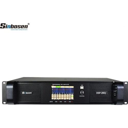 Sinbosen karaoke dsp amplifier DSP-20Q 4 channels 5000 watt high power subwoofer amplifier