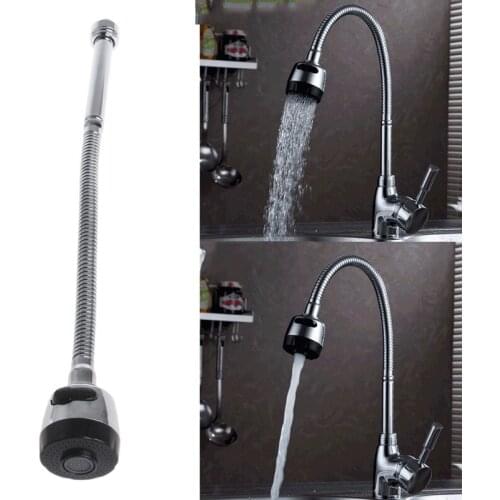 Kitchen Bar Faucet Hose Double Hole Water Zinc Alloy Replacement Tap 48cm Whosale&Dropship
