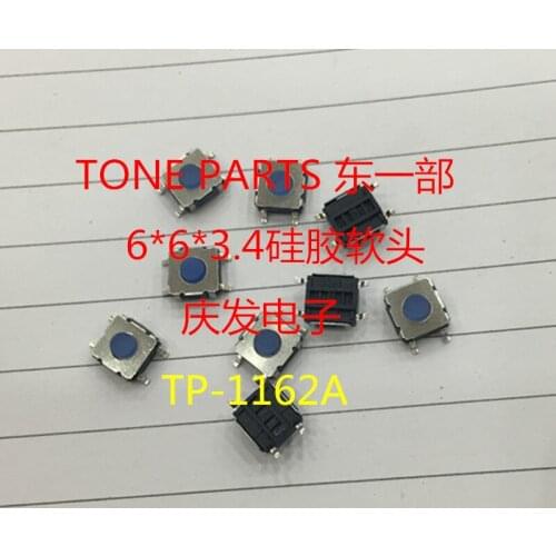 TONE PARTS Tact Switch Silicone Button 6*6*3.4 Soft Head Button IP67 Waterproof and Dustproof