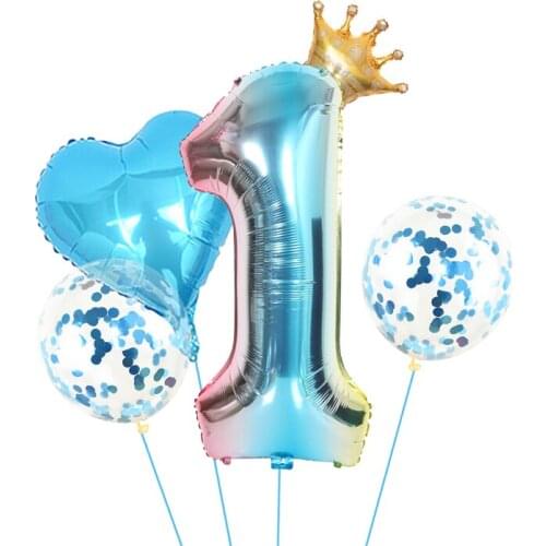 Happy Birthday Balloon Birthday Decorations Baloon For Children Birthday Balloon Blue