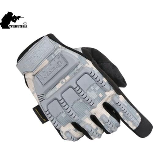 New Mens Tactical Full Finger Gloves High Quality Black Anti Cutting And Non Slip Sport Gloves Pull Homme M~XL AE402