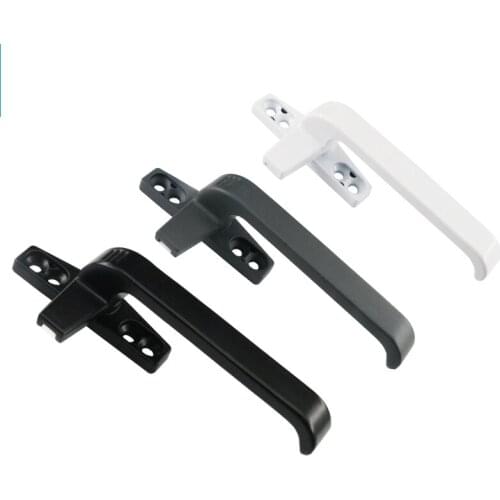 1pcs Thickened right/left flat-opening single point Aluminium alloy glass door window handle latch locks extrapolate window lock