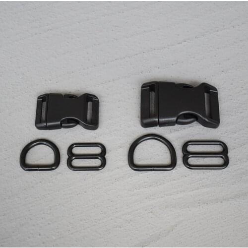 10 Sets 20/25mm Plastic Metal Bag Backpack Strap Quick Side Release Buckle Purse Luggage Dog Collar Webbing Belt Clip Clasp