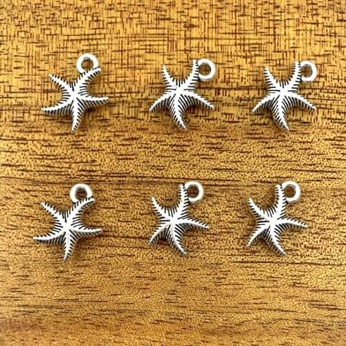 10pcs charm starfish alloy pendant 16*14mmDIY making pendant, fashion pendant alloy