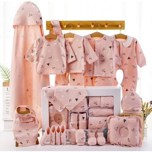 18/22 Pieces Newborn Clothes Baby Gift Pure Cotton Baby Set 0-6 Months Autumn And Winter Kids Clothes Suit Unisex Without Box