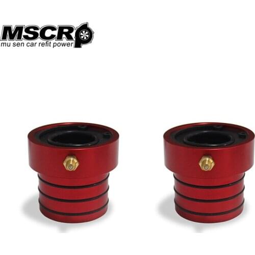 Jeep Carburetor Carb Intake Manifold Axle Tube Seal Pair Fit Front Axle Pipe Holdfast Kit Compatible with JK TJ XJ Red 2PCS