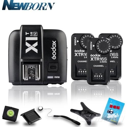 Godox X1T-N TTL 2.4G Wireless Trigger for Nikon+3x XTR-16S Flash Receiver for Godox V850 V860IIC/F V860C/N V850II speedlite